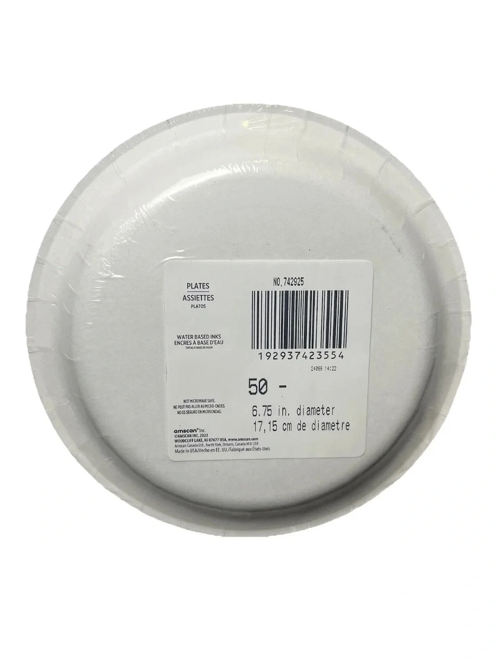50 ct Football dessert Paper Plates 6.75” Dia. Party Supplies‎ Game Time